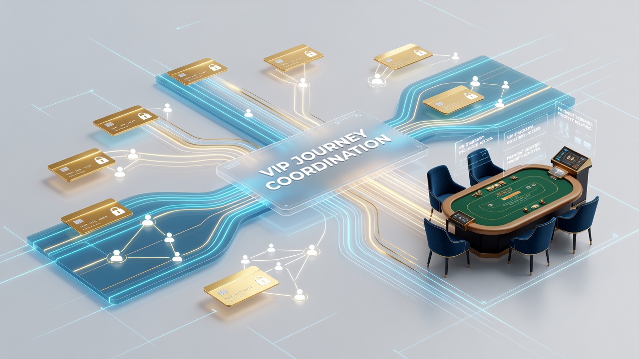 Visualisierung von Support-Kanälen und Zahlungsflüssen in VIP-mobilen Live-Tischumgebungen