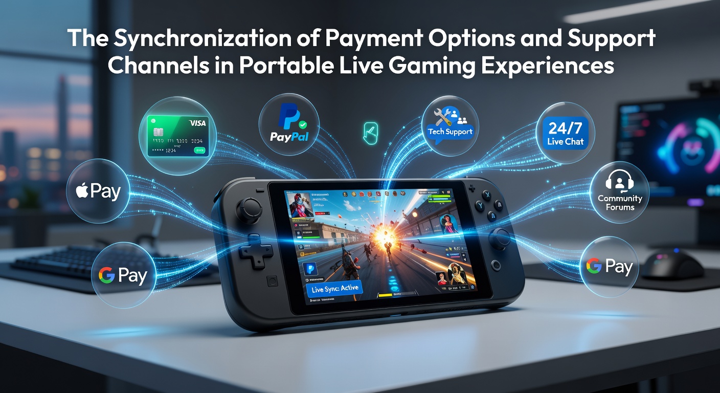 Mobile Live-Gaming-Oberfläche mit integrierten Zahlungs- und Support-Funktionen